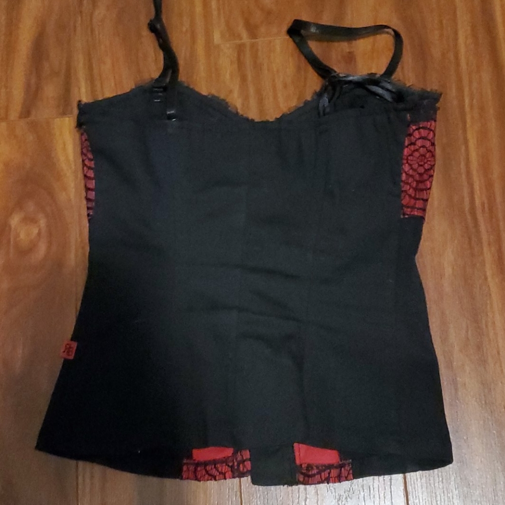 *ON HOLD ON DP* Royal Bones Lace Corset Top - Picture 8 of 8